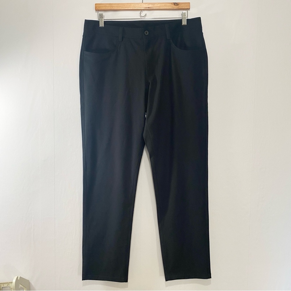 Hind Tricot Prime Time Black Performance Pants Men 34x30‎ M Stretch Golf Travel